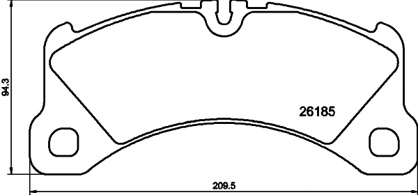 Brake Pad Set, disc brake (T2704)