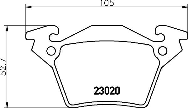Brake Pad Set, disc brake (T1169)