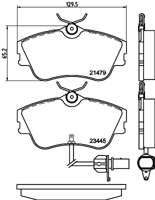 Brake Pad Set, disc brake (T5140)
