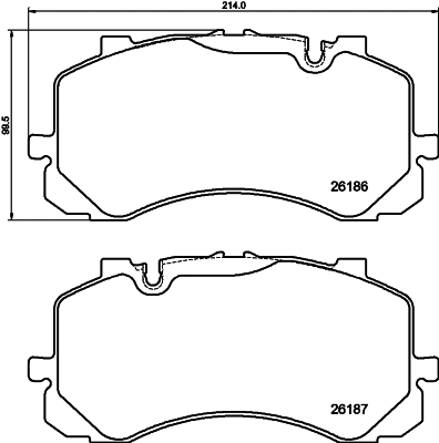 Brake Pad Set, disc brake (T2670)