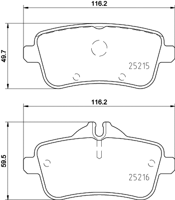 Brake Pad Set, disc brake (T2151)