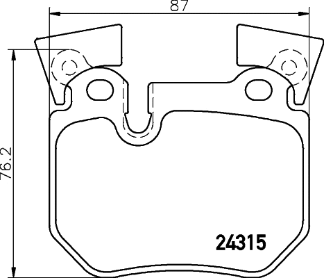 Brake Pad Set, disc brake (T1620)