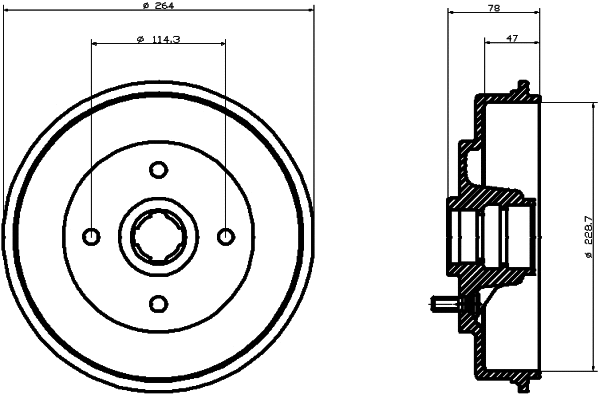 Brake Drum (60507)