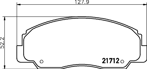 Brake Pad Set, disc brake (T1285)