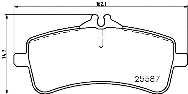 Brake Pad Set, disc brake (T2431)
