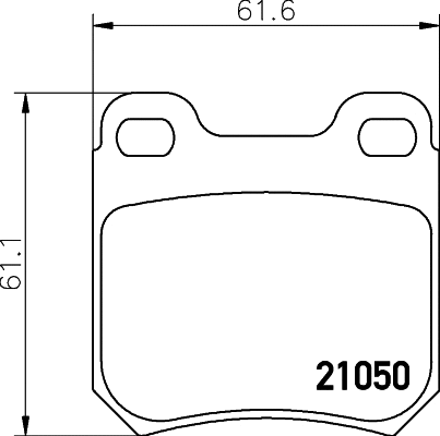 Brake Pad Set, disc brake (T1016)