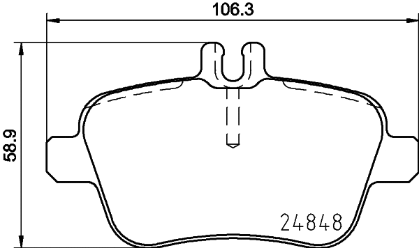 Brake Pad Set, disc brake (T2418)