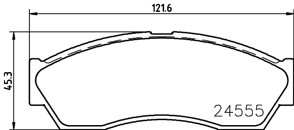 Brake Pad Set, disc brake (T1711)