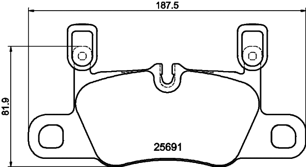 Brake Pad Set, disc brake (T3183)
