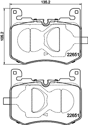 Brake Pad Set, disc brake (T2346)