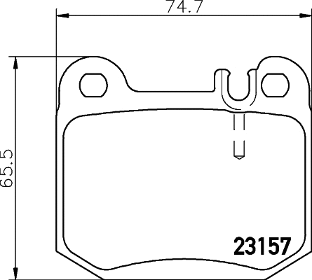 Brake Pad Set, disc brake (T1188)