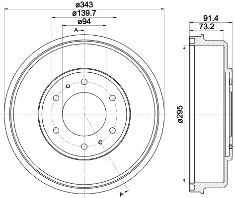 Brake Drum (61356)