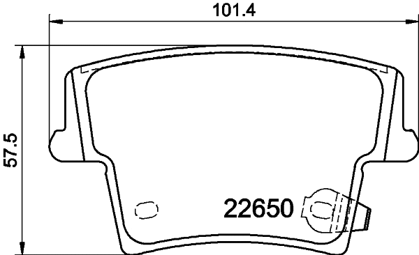Brake Pad Set, disc brake (T2599)