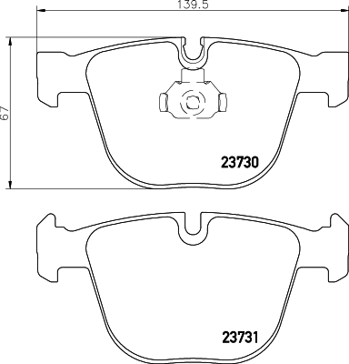 Brake Pad Set, disc brake (T1389)