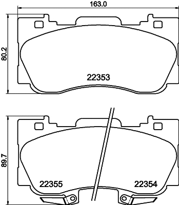 Brake Pad Set, disc brake (T2675)