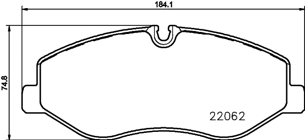 Brake Pad Set, disc brake (T2414)