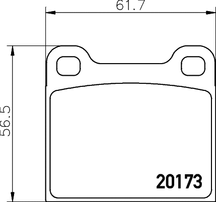 Brake Pad Set, disc brake (T0405)