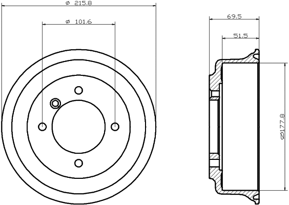 Brake Drum (60506)