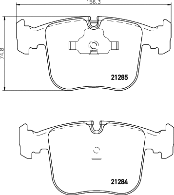 Brake Pad Set, disc brake (T1134)