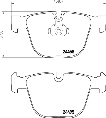 Brake Pad Set, disc brake (T1683)