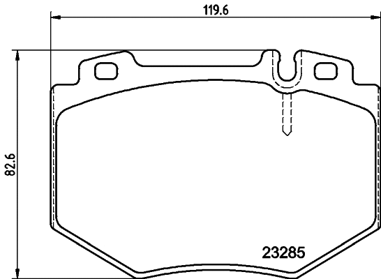 Brake Pad Set, disc brake (T1497)