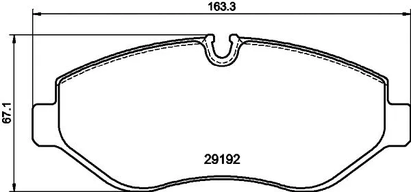 Brake Pad Set, disc brake (T5172)