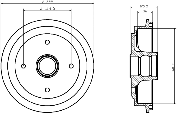 Brake Drum (60509)