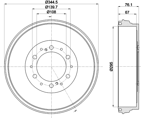 Brake Drum (61391)
