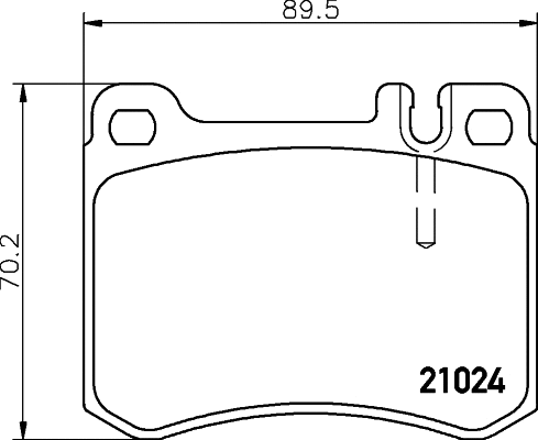 Brake Pad Set, disc brake (T1054)