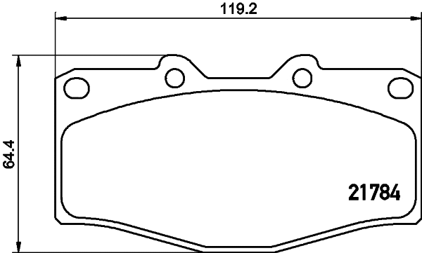 Brake Pad Set, disc brake (T2144)
