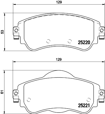 Brake Pad Set, disc brake (T2075)