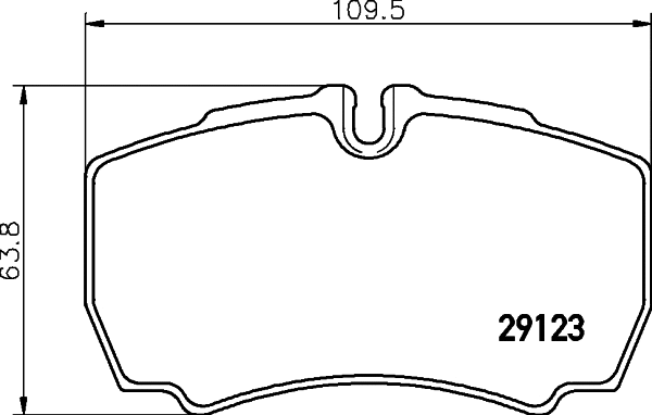 Brake Pad Set, disc brake (C4064)