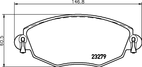 Brake Pad Set, disc brake (T1210)