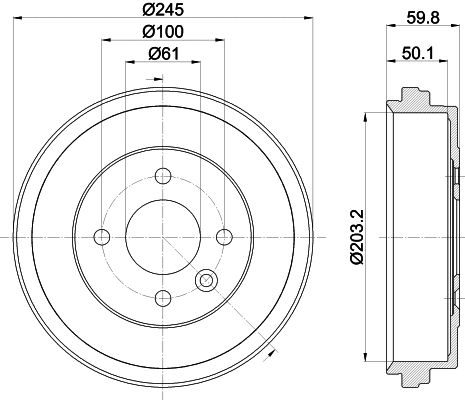 Brake Drum (61482)