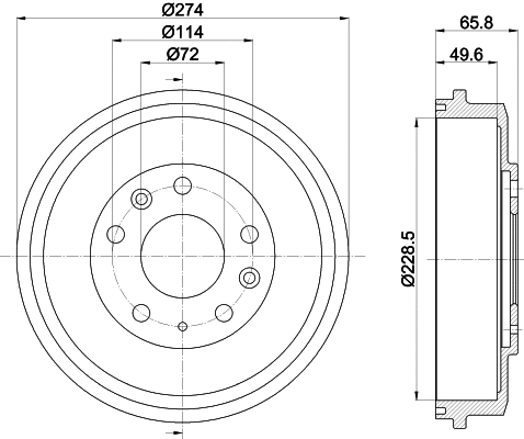 Brake Drum (61476)