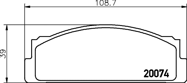 Brake Pad Set, disc brake (T0609)