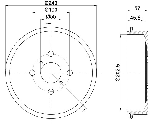 Brake Drum (61455)