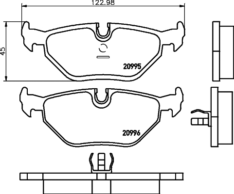 Brake Pad Set, disc brake (T1027)