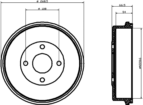 Brake Drum (61009)
