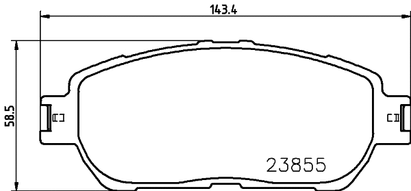 Brake Pad Set, disc brake (T2537)