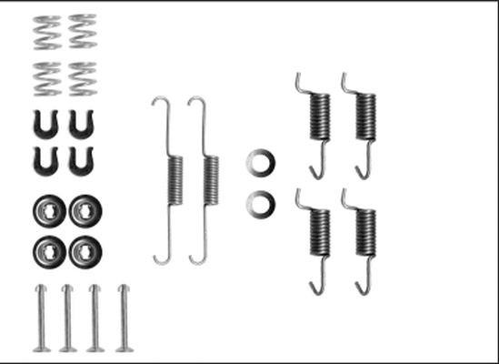 Accessory Kit, parking brake shoes (X0247)