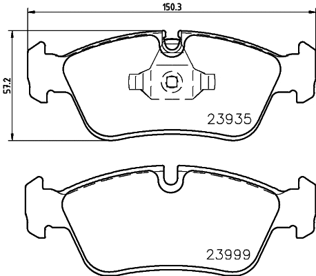 Brake Pad Set, disc brake (T1446)