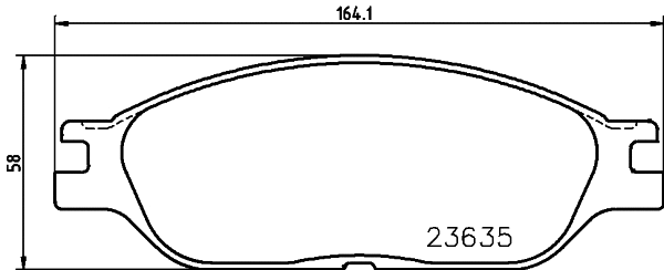 Brake Pad Set, disc brake (T1312)