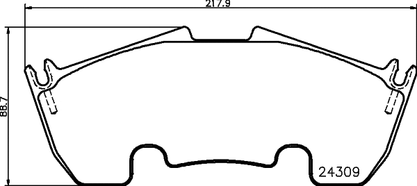 Brake Pad Set, disc brake (T1633)