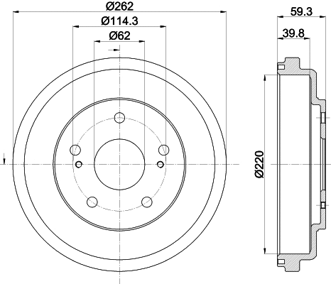 Brake Drum (61480)