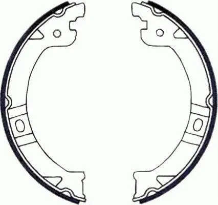 Brake Shoe Set, parking brake (H1696)