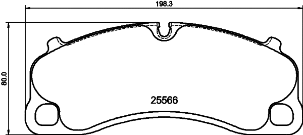 Brake Pad Set, disc brake (T2841)