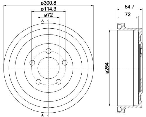 Brake Drum (61404)