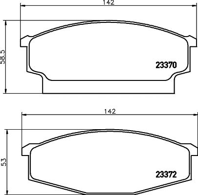 Brake Pad Set, disc brake (T1427)