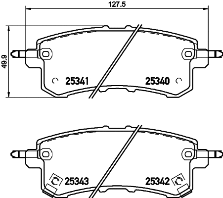 Brake Pad Set, disc brake (T2045)